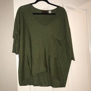 Olive Green Sweater Tunic